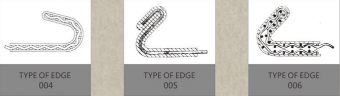Antykorozyjna siatka zaciskana z blokadą 316l 300 mikronów 12,8 mm otwór Heavy Duty 5