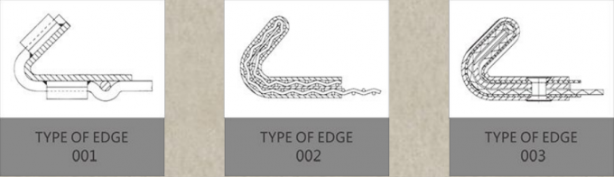 Antykorozyjna siatka zaciskana z blokadą 316l 300 mikronów 12,8 mm otwór Heavy Duty 4