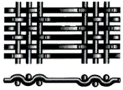 Antykorozyjna siatka zaciskana z blokadą 316l 300 mikronów 12,8 mm otwór Heavy Duty 3
